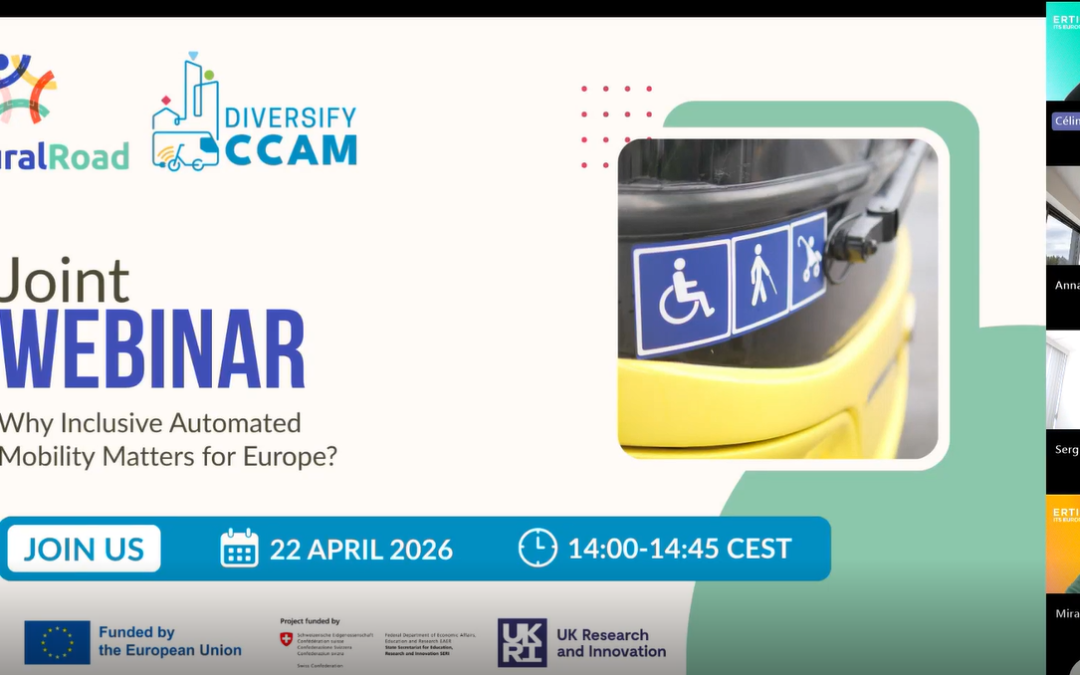 Key takeaways from the CulturalRoad and Diversify-CCAM joint webinar on inclusive automated mobility